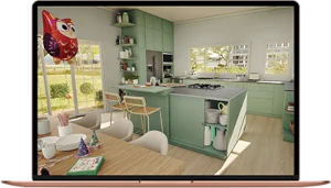 monitor with Pagani car 3D Configurator